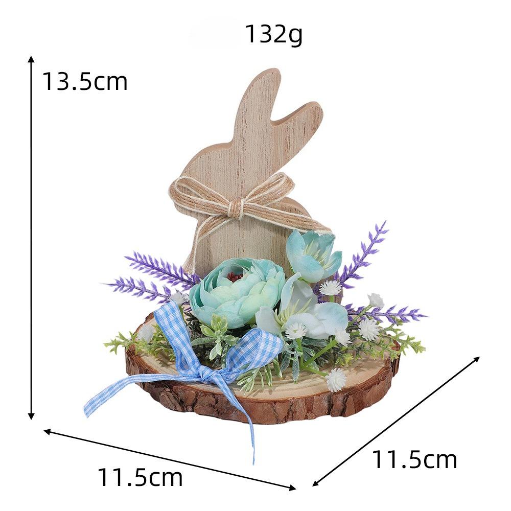 Easter Bunny Tabletop Decoration Festive Spring Ornament for Home Office Party and Outdoor Display Holiday Gift Idea for Kids