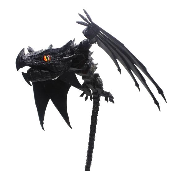 3D Printed Winged Dragon Figurine Movable Joints Flying Dragon Figure Articulated Dragon Model Fidget Toy Desktop Decoration Ornament