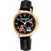Citizen Q&Q Women's Analog Hello Kitty Waterproof Watch with Leather Strap and Black Dial (0031N105)