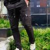 Pantaloni Sportivi da Uomo Multitasche Vita Elastica Lunghezza alla Caviglia Casual Comodi Pantaloni della Tuta per il Jogging