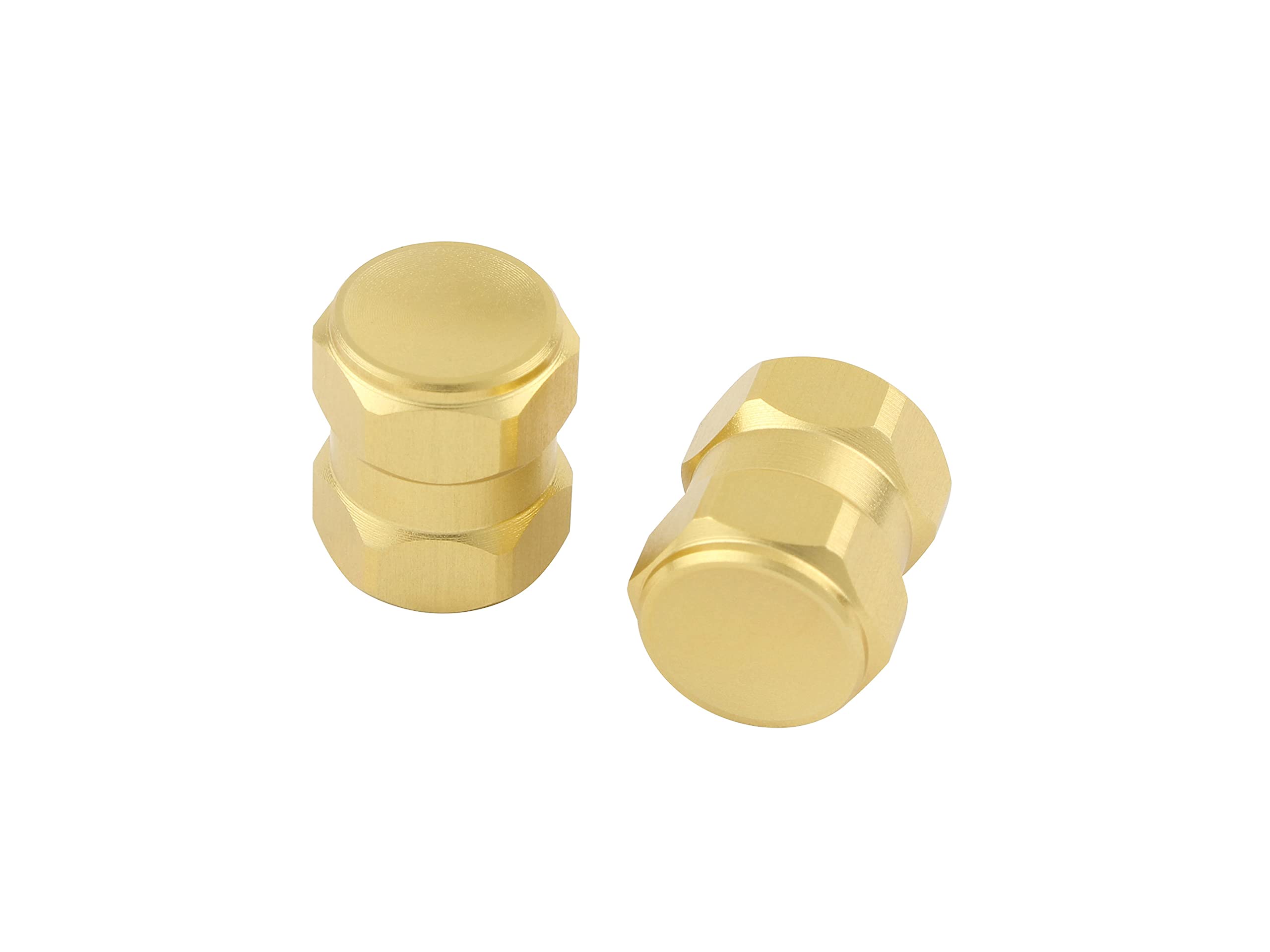 

POSH 000800-12 Motorcycle Accessories HEX2 Air Valve Cap, Set of 2, Champagne Gold золотой