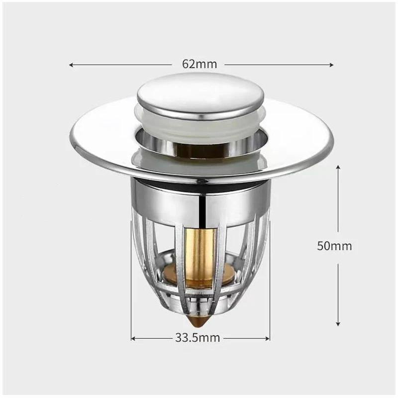 Universal Pop-up Core Drainage Filter Badezimmer Waschbecken Stecker Waschbecken Stopper Küche Deodorant Boden Ablauf Stecker Push-typ Abfluss