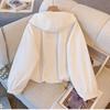 Women's Windbreaker Spring Korean Wild Loose Hooded Fashion Pink Jacket Female Student Windbreaker Coat Lining