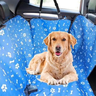 Waterproof Pet Dog Car Seat Cover Protector Printed Pet Dog Scratchproof Car Back Seat Cover Protector Pad with Printing