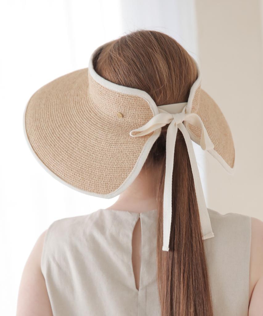 Sseongeulleideu Raffia Hat Mare Sun Visor Women'S Uv Protection Summer Hat Resort Hat
