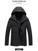 Winter Men's Business Down Jacket for Seniors - Thick, Warm, Plus Size Short Coat