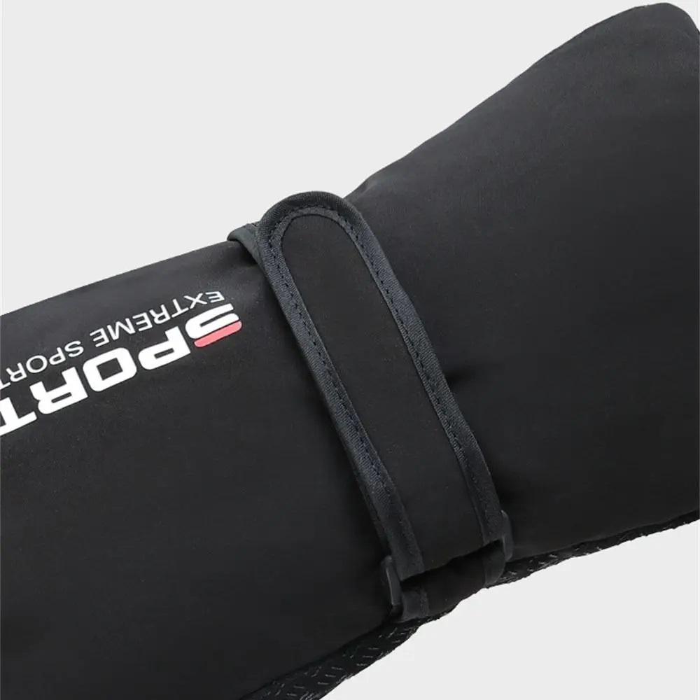 Winter Skiing Travel Full Finger Gloves for Men Thickened Warm Waterproof Riding Gloves Touch Screen Plush Motorcycle Gloves