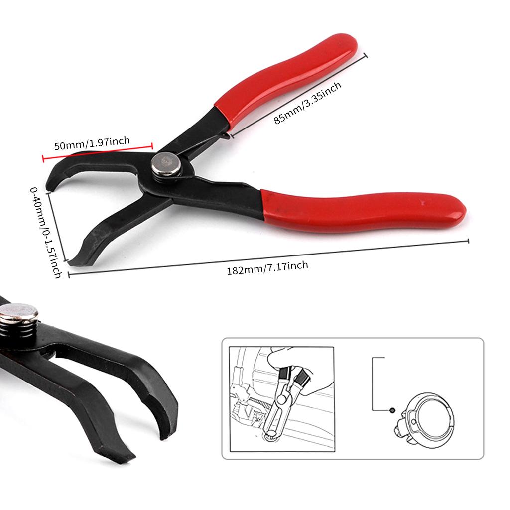 Push Pin Remover Tool, 80-Degree Angled Push Pin Pliers for Retainer & Anchor Removal Replacement