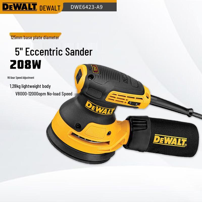 

Dewalt 5-дюймова ексцентрикова шліфмашинка, вилка CN (адаптер в комплекті)