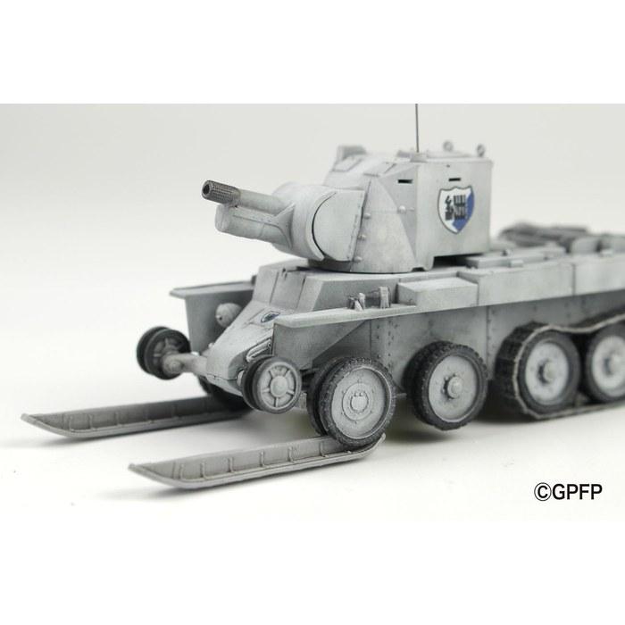 Platz Girls und Panzer Final Chapter BT-42 Assault Gun, Continuation High School, Snowy Battle Ski Equipped, 1/72 Scale Plastic Model,