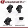 2pcs Windshield Washer Nozzle for Cadillac SRX for Cadillac SRX Front Windshield Spray Nozzles Wiper Spray Washer Jet No.25823361 Black Plastic