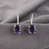 Orecchini in iolite, orecchini in argento sterling massiccio 925, gioielli fatti a mano con pietre preziose, regali per la moglie, orecchini nuovi di zecca