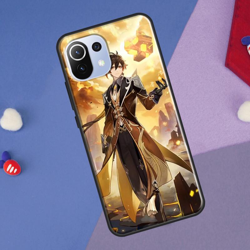 Zhongli Genshin Impact Cover For Xiaomi 14 Ultra 13 11T 12T 13T 14T Pro POCO X6 X7 Pro X3 X5 F3 F5 F6 M6 Pro Case