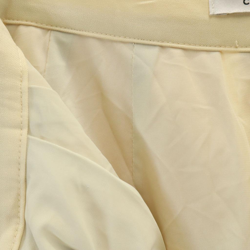 CLANE 2 tack Wide pants Cream yellow Women Used