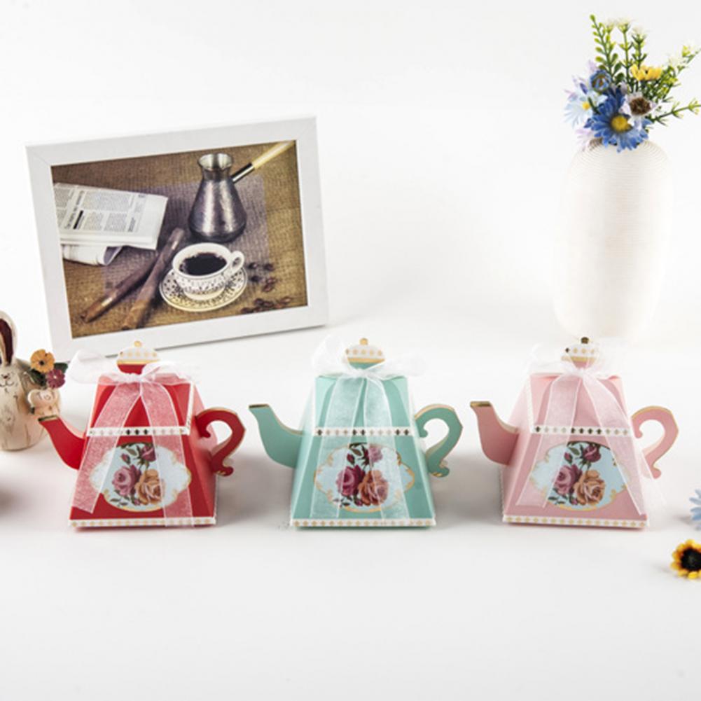 10Pcs Packaging Paper Box Eco-friendly Fresh Colors Candy Box Easy to Assemble Candy Boxes for Party Flower Paper Box