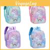 Pattern Unicorn Cartoon Nylon Backpack With Wearresistant Material For School