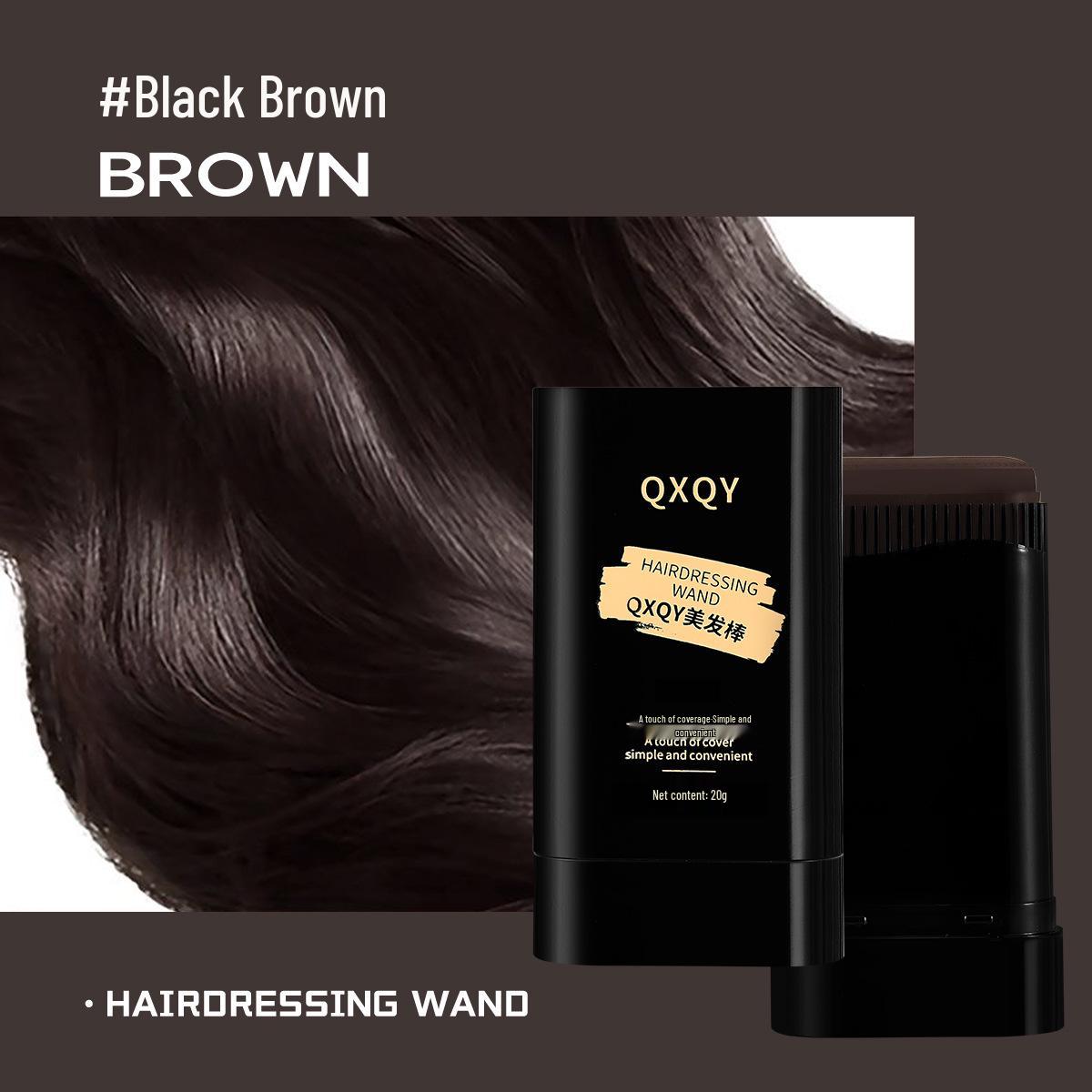 

QXQY Портативный крем для окрашивания волос без смывания: Чехол для щипцов для завивки, Без повреждений, Не выцветающий, Одноразовый, Решение для седых волос черный коричневый
