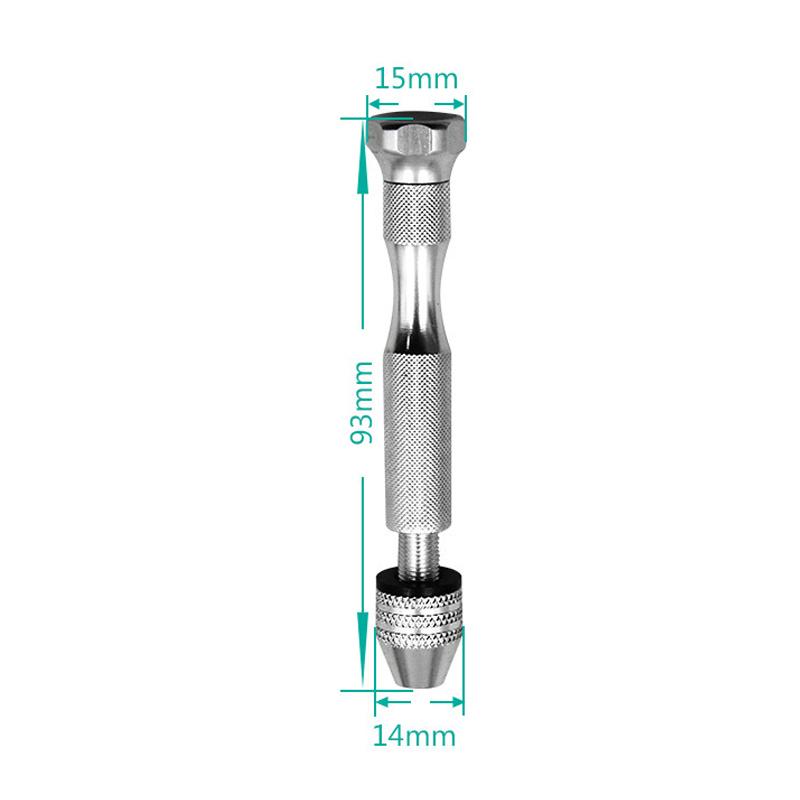 Aluminum Alloy Rotary Pin Vise Screwdriver Hand Drill Chuck Watch Repair Tool Watchmaker Jewelry Punching Hand Tools