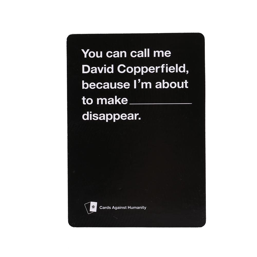 💰Comprar Cartas contra la humanidad Juego de juegos de fiesta Cartas para  una caja horrible de juego absurda barato al mejor precio en la tienda en  línea Joom — ⭐comentarios reales con