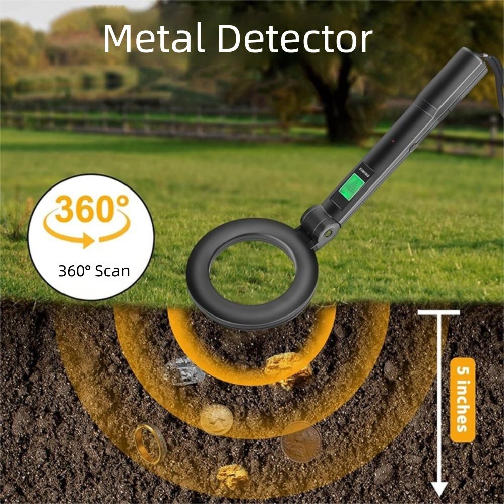 360 Degree Foldable  Metal Detector High Sensitivity Metal Finder  Alarm Coil Detect Tools