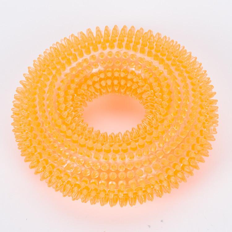 Durable Sound-producing Pet Toy Ball For Large Dogs Tpr Material Cleans Teeth Spike Design