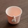 Rosa Blume Teetasse Handbemalte Keramik Teetassen Meistertasse Kleine Verkostungstasse Persönlicher Teebecher Zen Kung Fu Haushalts-Teeservice