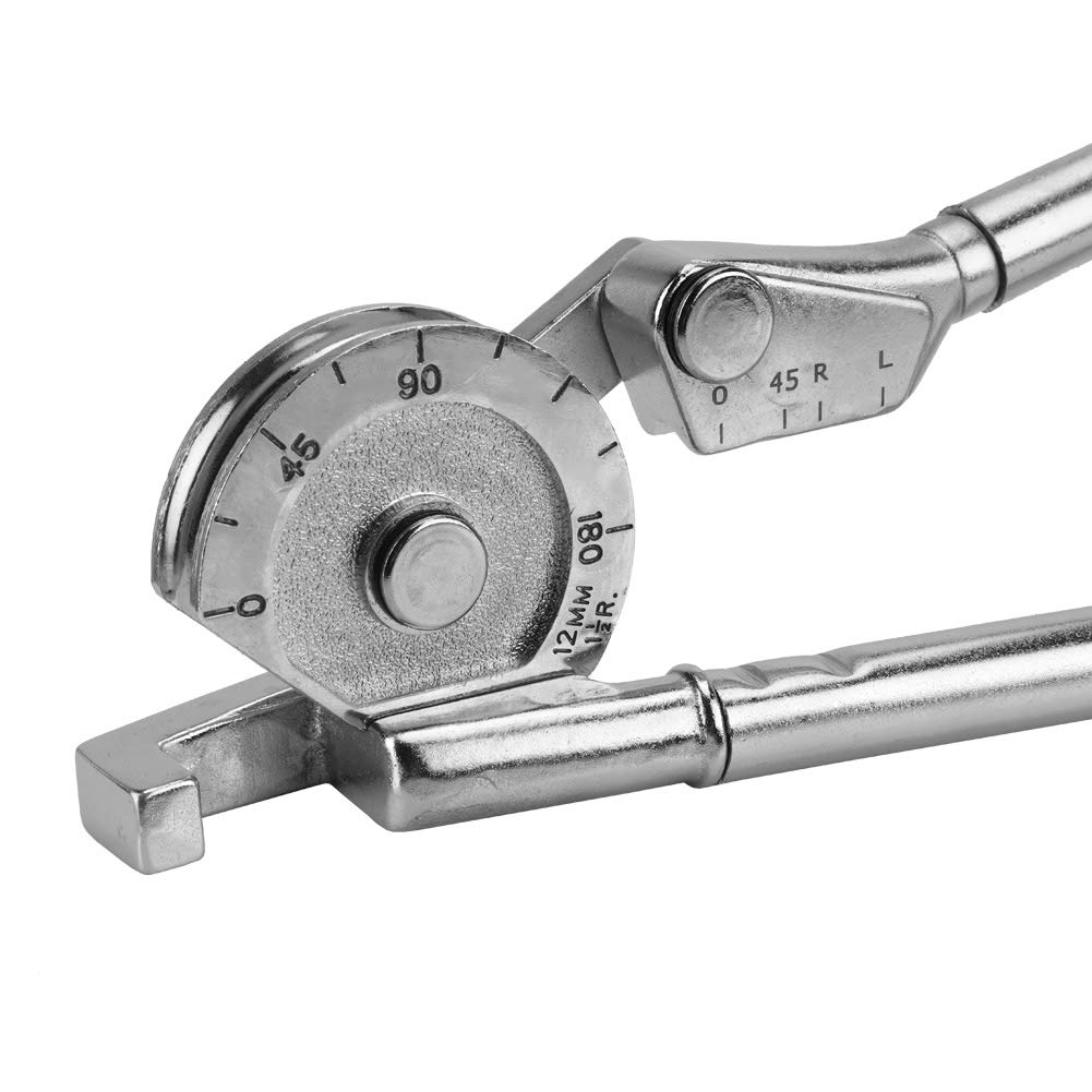 Manual Tube Bender, Practical Tube Bender Tool for Home Improvement and Workshops (250mm, 1/2" 12mm)