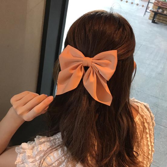 Hairpin Bowknot Shape Easy Attachment Fashionable Hair Bow Clips for Girl