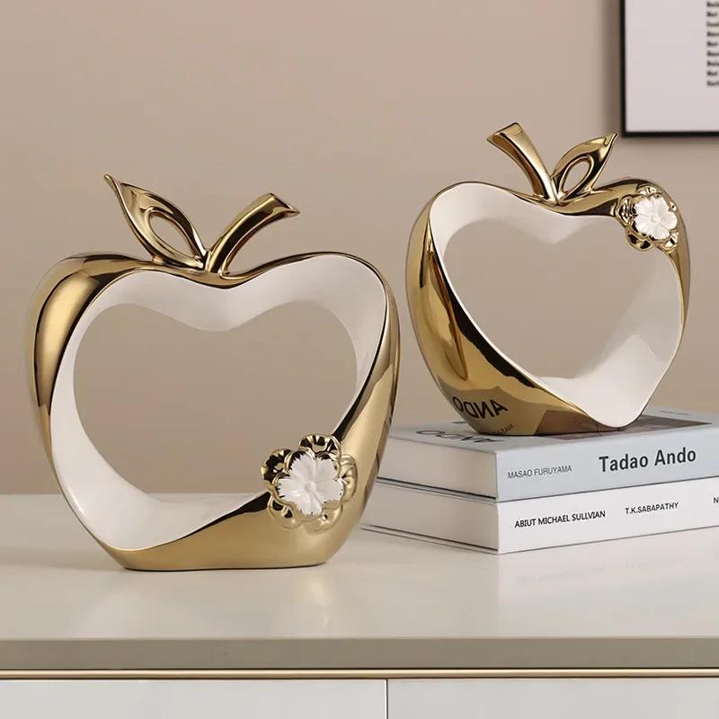 Ping An Fruit Ornaments, Light Luxury, High-end Home Furnishings, Housewarming, New Home, Foyer, Wine Cabinet, TV Cabinet, Apple