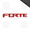 1PCS Metal Letter For Forte 3D Emblem Car Rear Trunk Decals Badge Auto Accessories Styling