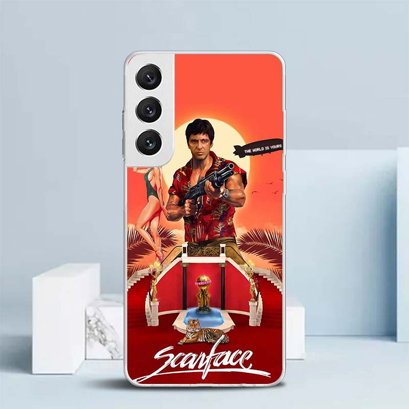 Scarface 1983 Film Al Pacino Movie Soft Cover for Samsung Galaxy S25 Edge S26 S24 S23 Ultra Phone Case S22 S21 Plus S20 FE Print