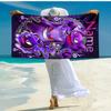 Personalized customized proof beach towel with Pokémon Gengar pattern - soft, absorbent,quick-drying,perfect swimming,camping&bathing