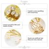 Gorais Crystal Bride Wedding Hair Combs Gold Leaf Bridal Hair Pieces Pearl Hair Accessories for Women and Girls (A-Gold) (A-Gold)