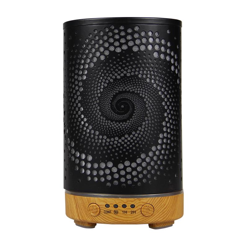 New Aroma Diffuser Air Humidifier Ultrasonic Cool Mist Maker Fogger LED Essential Oil Hollow Pattern Lamp Difusor Auto Shut-off