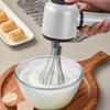 Double Whisk Head Wireless Handheld Electric Egg Beater Stand-up Design Egg Mixer  Cake