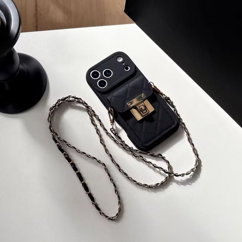 Husă Suport Carduri Rombo pentru iPhone 17 ProMax, Brățară Apple 16 Plus & 15, 14 Husă de Protecție