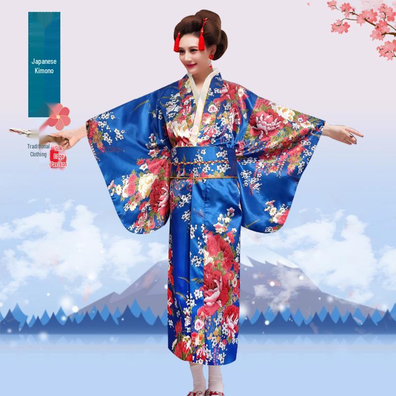 Japanischer Kimono in Übergröße: Traditionelles Damen-Performance-Kostüm & Kulinarische Uniform