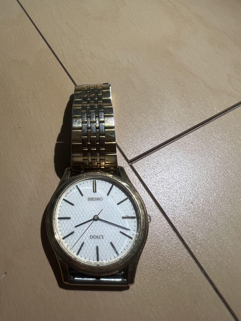 

[USED] SEIKO DOLCE Gold Analogue Watch