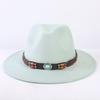 Popular European and American Classic Simple Flat-brimmed Top Hat Men's and Women's Fashionable and Elegant Versatile Jazz Hat Top Hat