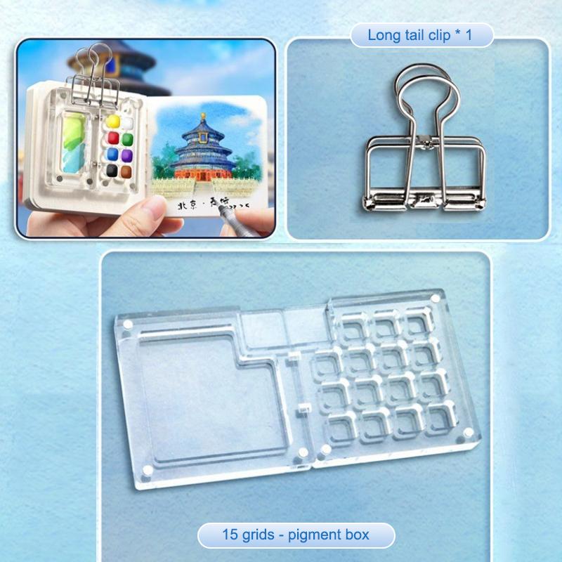 Reise Aquarellfarben Palette Set Mini Taschen Künstler Aquarellfarben Palette Reise Sets Für Maler Künstler Studenten