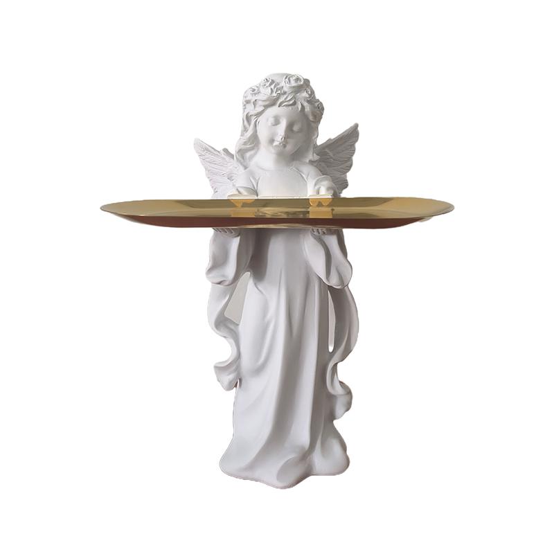 Angel Large Floor Statue Vintage Welcome Decor for Living Room Home Decoration Resin Home Decoration