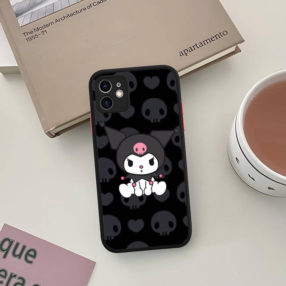 

Cartoon K-Kuromi Phone Case For iPhone 16e 16 15 14 13 12 11 Pro Max X XS Max Plus Matte Clear iphone 13pro max