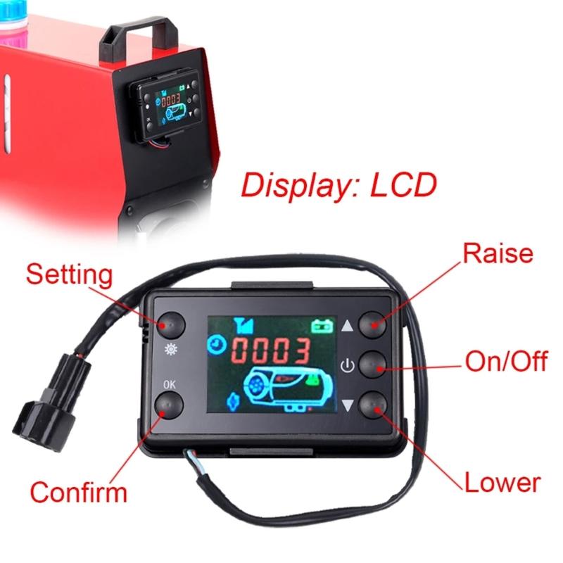 Universal LCD Remote Controller For 2kw 5kw 8kw 12V 24V Diesels Parking Heaters With Programmable Timer And Temperature Adjustment