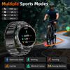 New Men Military Outdoor 1000mAh Battery Smart Watch Flashlight IP68 Waterproof 1.7-Inch HD Bluetooth Call Smartwatch