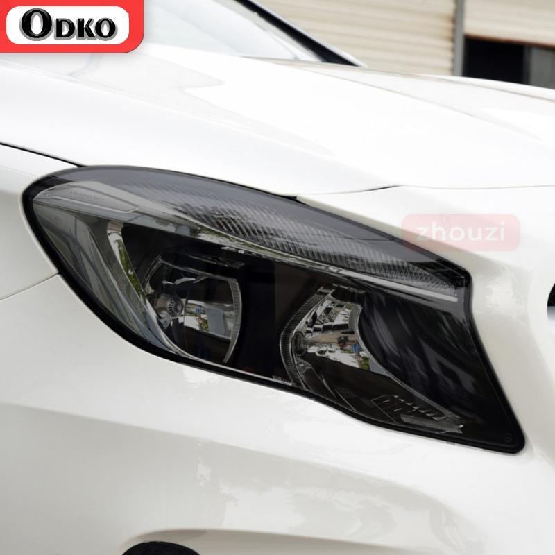 Smoked Black TPU Sticker Car Headlight Protective Film For Mercedes Benz W177 W176 W205 W206 C117 C118 X156 X253 C253 W213 W218