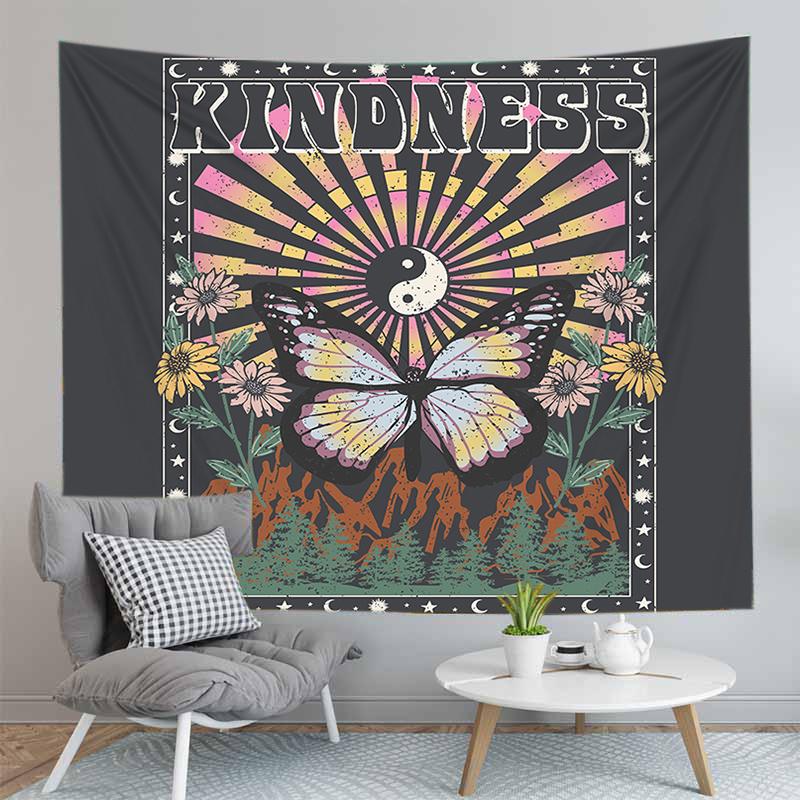 Tapestry Fashion Living Room Home Decoration Wall Hanging Room Bedroom Psychedelic Hanging Cloth Background Wall Cloth Tapestry