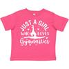 Inktastic Just A Girl Who Loves Gymnastics Toddler Kids Boys T-Shirt Sports Child Kid