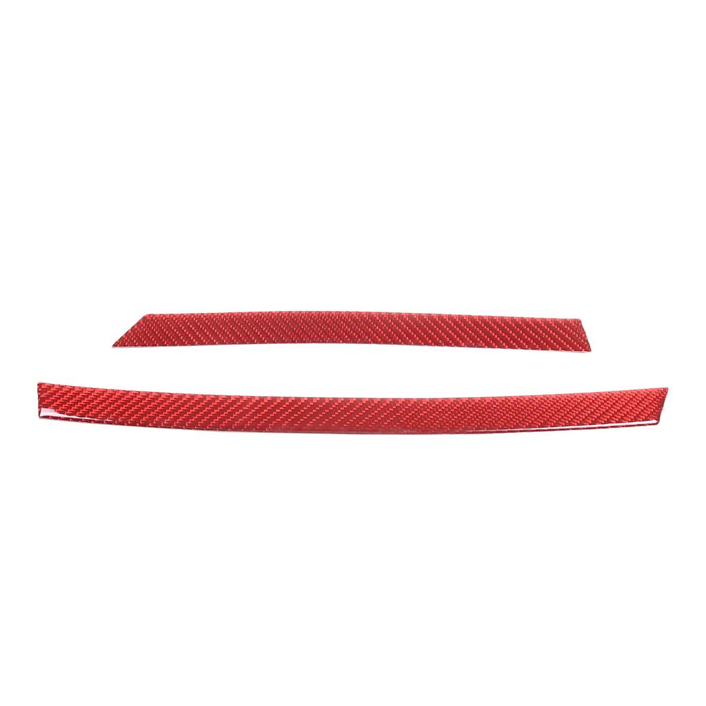 Red Carbon Fiber Center Gear Shift Side Strip Trim For BMW 3 Series E90 2005-12