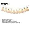 Easy Hanging Ghost String Garland 6.6FT Halloween Light Up Garland, Lace LED Fairy Light, Cozy Autumn Home Decorations Spooky Bunting Banner