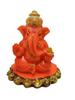@ Lord Ganesha Idol In Orange Color Ideal For Car Dashboard 80Gm Zr-7030-60%Off